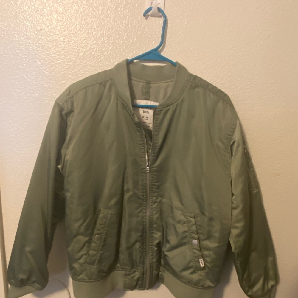 Abercrombie Kids Sage Green Bomber Jacket